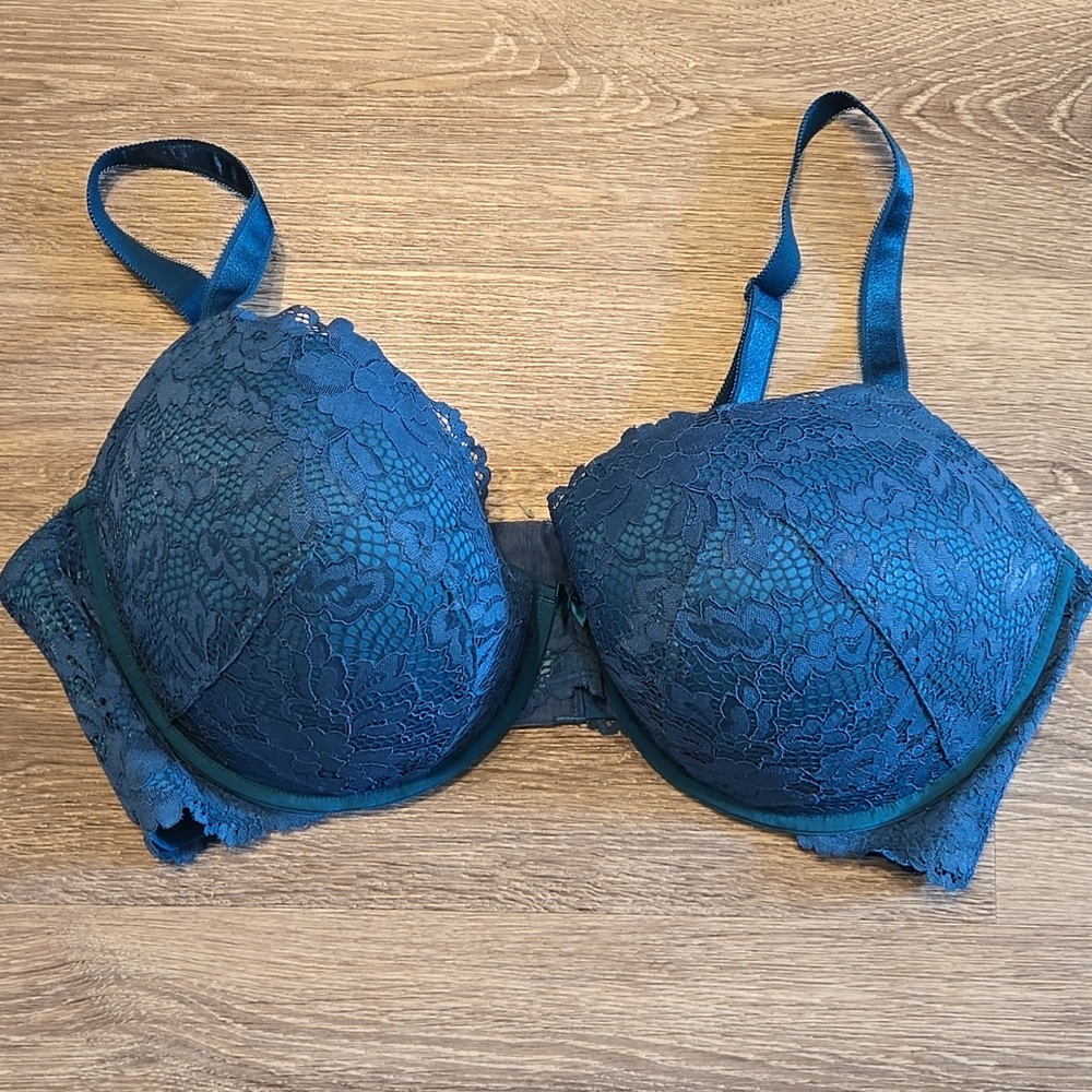 Dark Teal Torrid Lace Bra Sz 44F